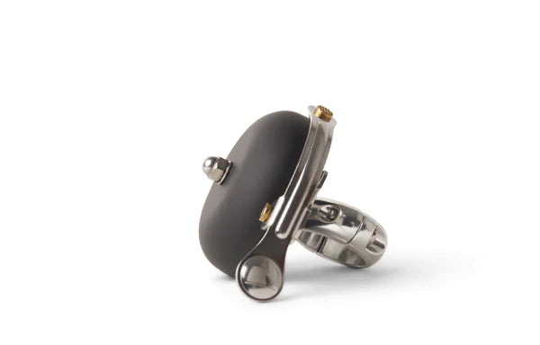 Vintage style bicycle bell in black and chrome