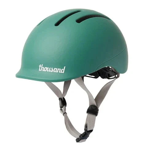 green toddler bike helmet by Thousand