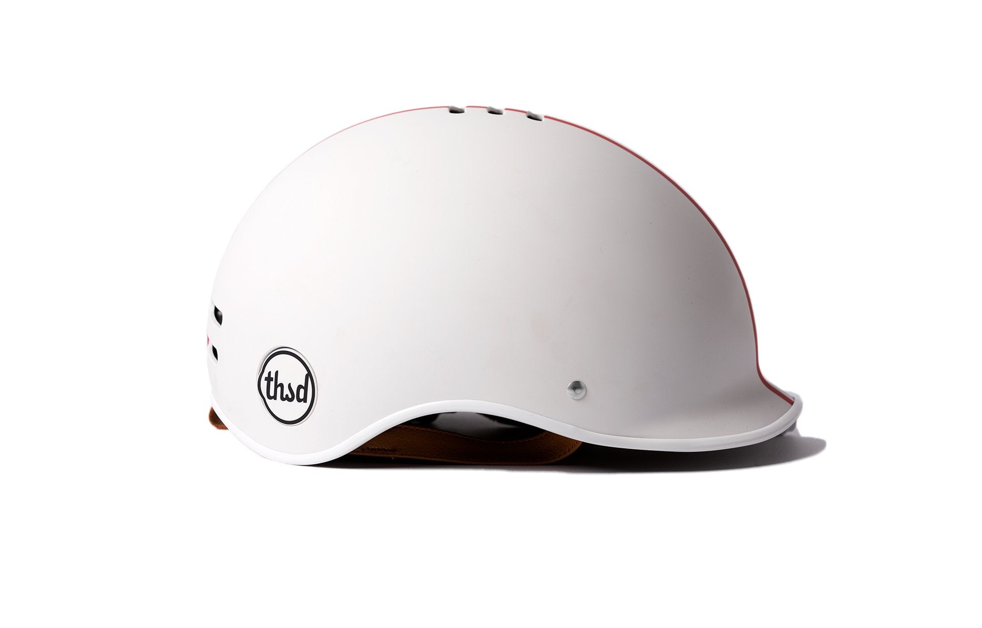 Cream top bike helmet